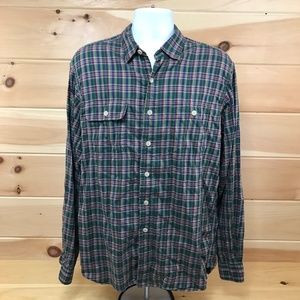 Polo by Ralph Lauren Long Sleeve Plaid Shirt Large